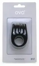 Эрекционное виброкольцо OVO B12 BLACK photo 7