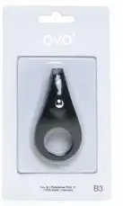 Эрекционная вибронасадка OVO B3 BLACK photo 7