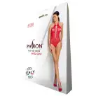 Бодистокинг с декольте Passion BS088 red, имитация корсетной шнуровки photo 6