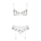 Сексуальный комплект с поясом для чулок LOVELIA SET white L/XL - Passion photo 5